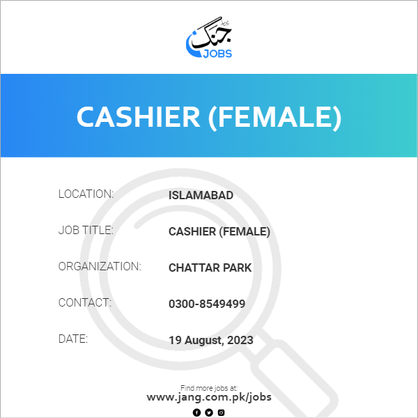 Cashier (Female)