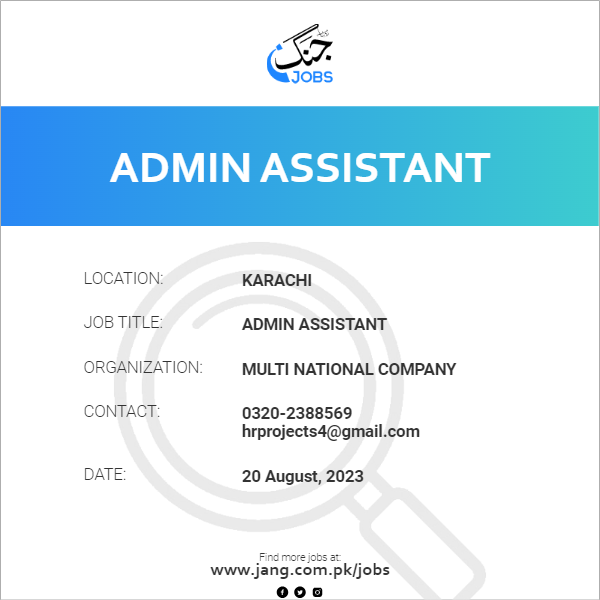 Admin Assistant
