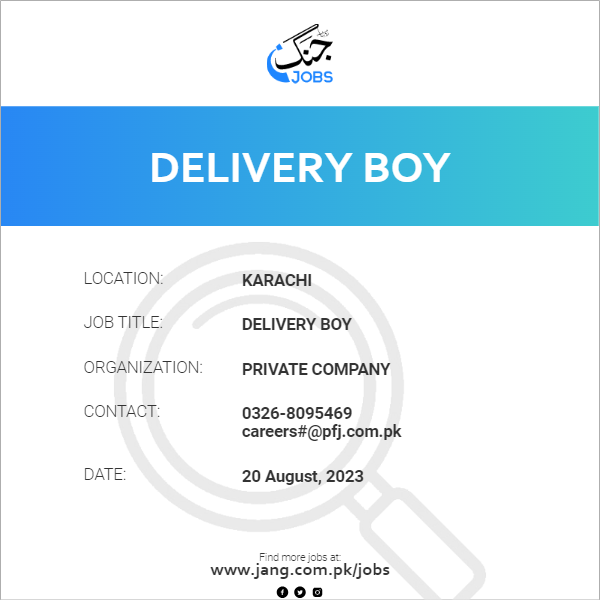 Delivery Boy