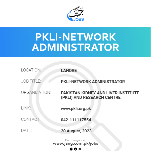 PKLI-Network Administrator