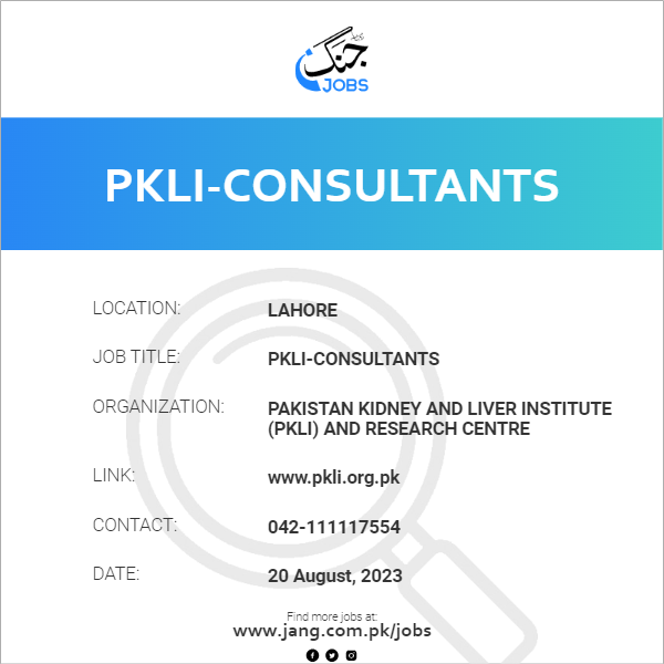 PKLI-Consultants
