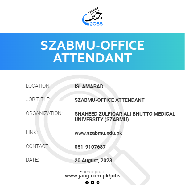 SZABMU-Office Attendant