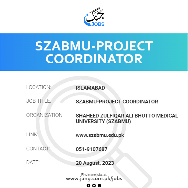 SZABMU-Project Coordinator