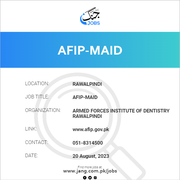 AFIP-Maid