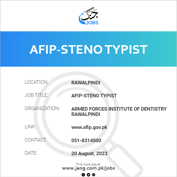 AFIP-Steno Typist