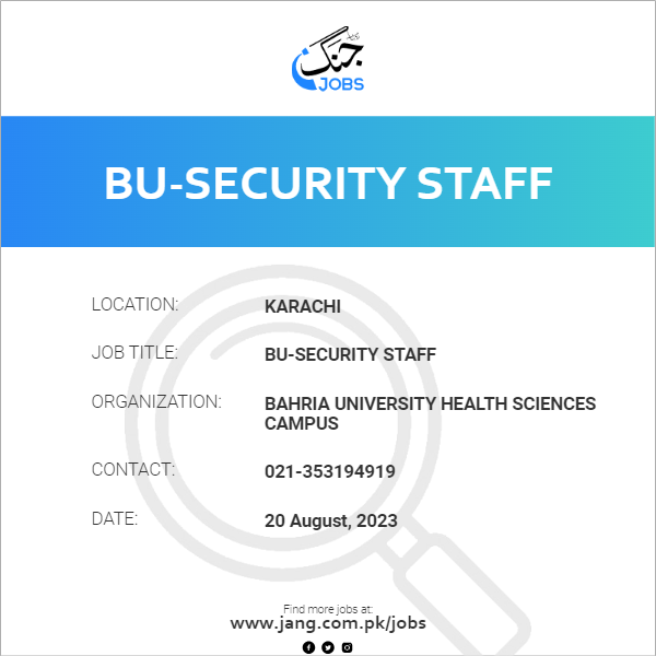 BU-Security Staff