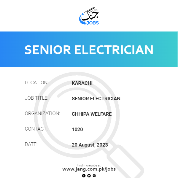 Senior Electrician