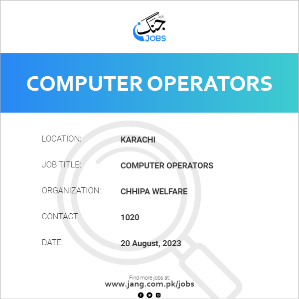 Computer Operators