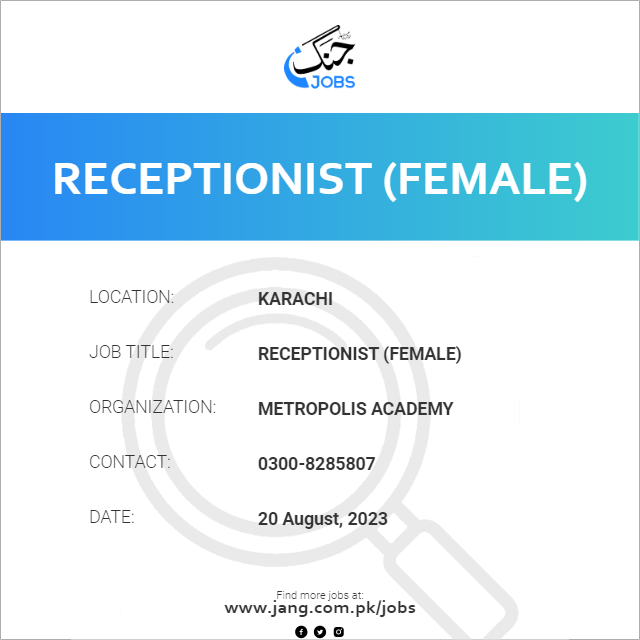 Receptionist (Female)