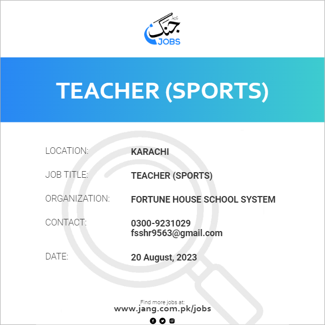 Teacher (Sports)