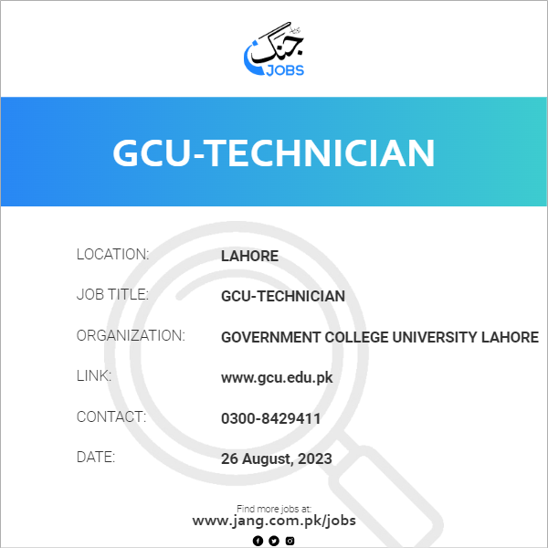 GCU-Technician