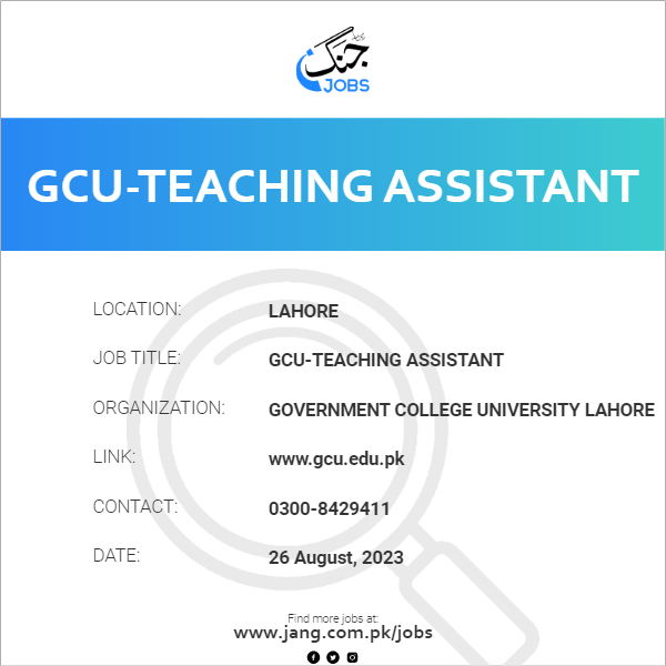 GCU-Teaching Assistant