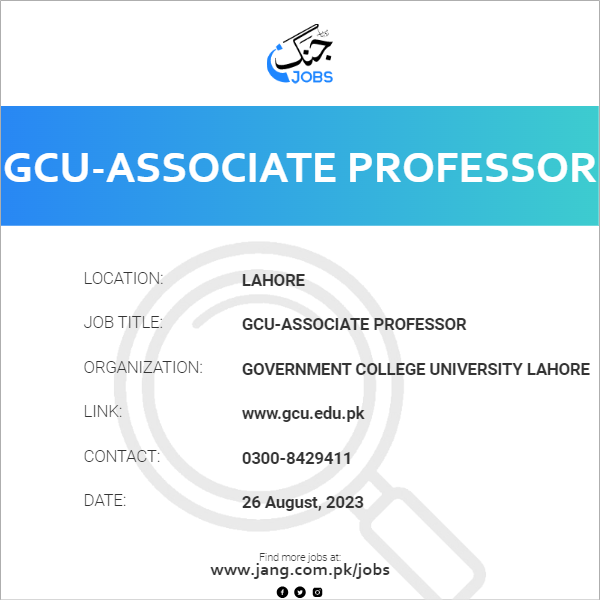 GCU-Associate Professor