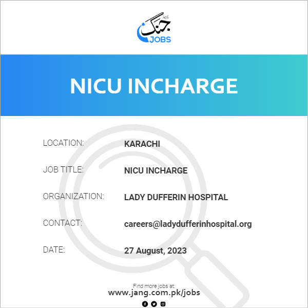 NICU Incharge