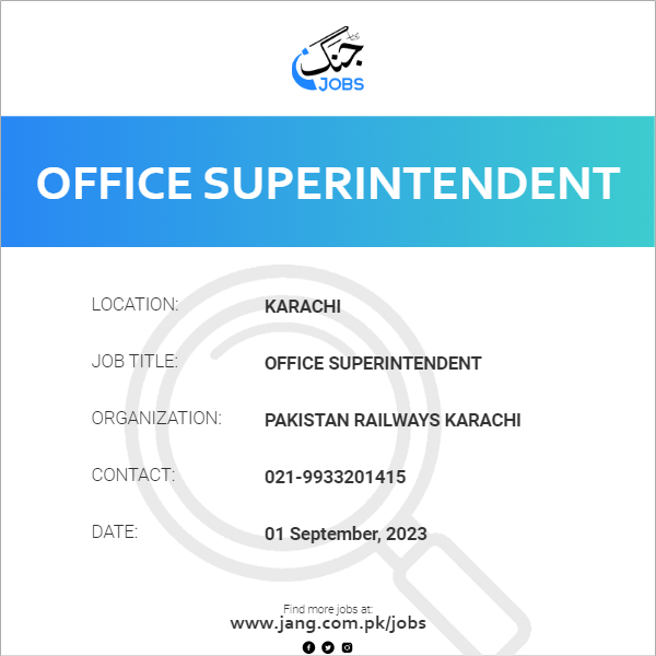 Office Superintendent