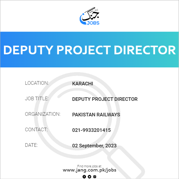 Deputy Project Director