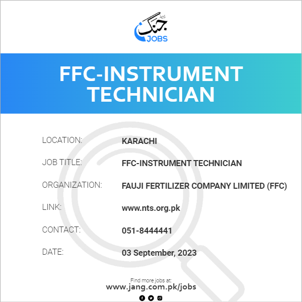 FFC-Instrument Technician