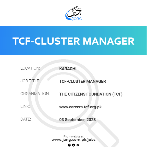 TCF-Cluster Manager