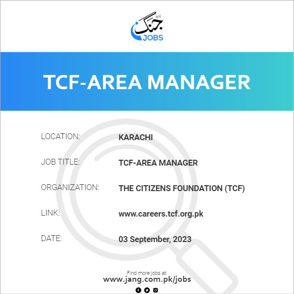 TCF-Area Manager