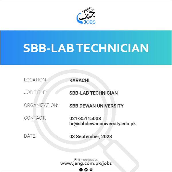 SBB-Lab Technician