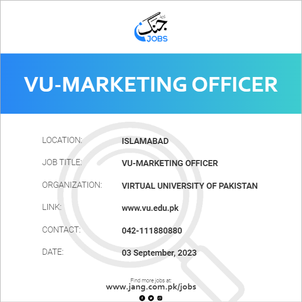 VU-Marketing Officer