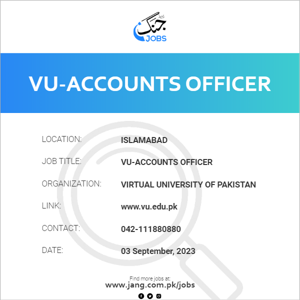 VU-Accounts Officer