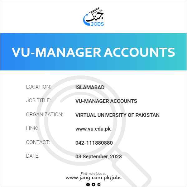 VU-Manager Accounts