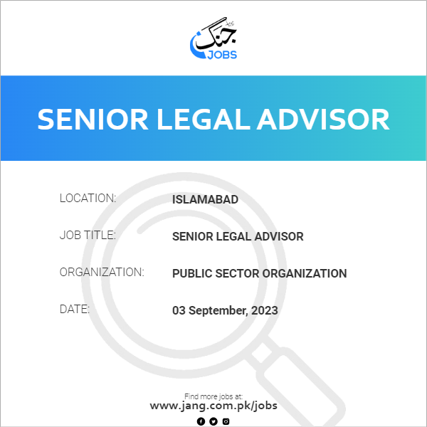 Senior Legal Advisor