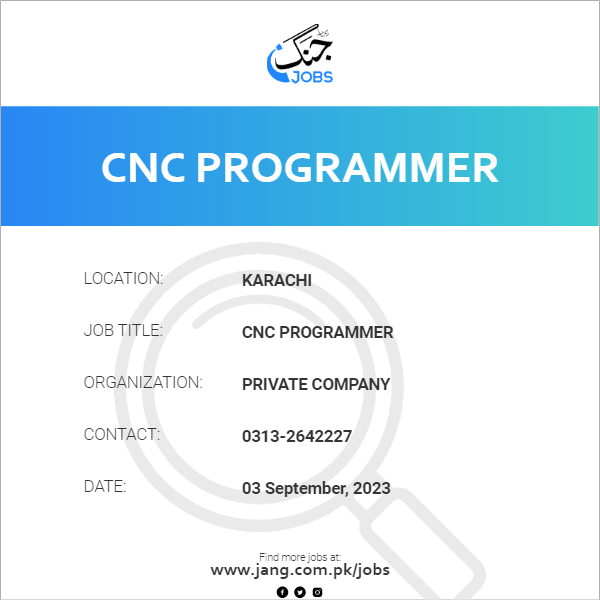 CNC Programmer