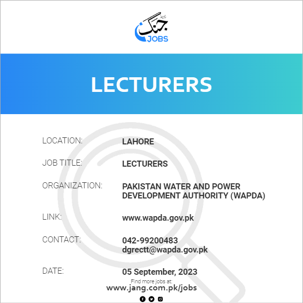 Lecturers