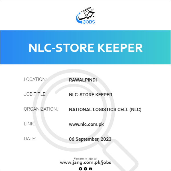 NLC-Store Keeper