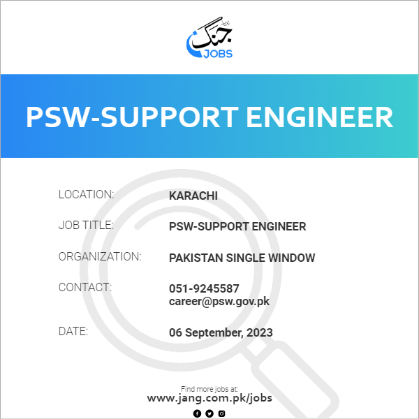 PSW-Support Engineer