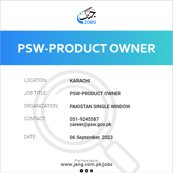 PSW-Product Owner