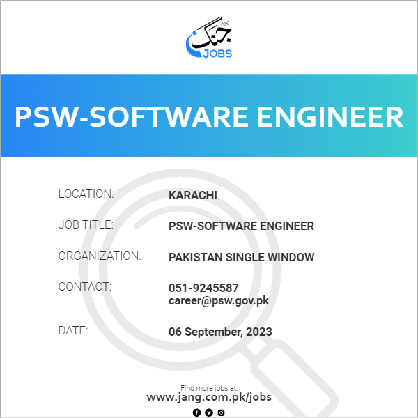 PSW-Software Engineer