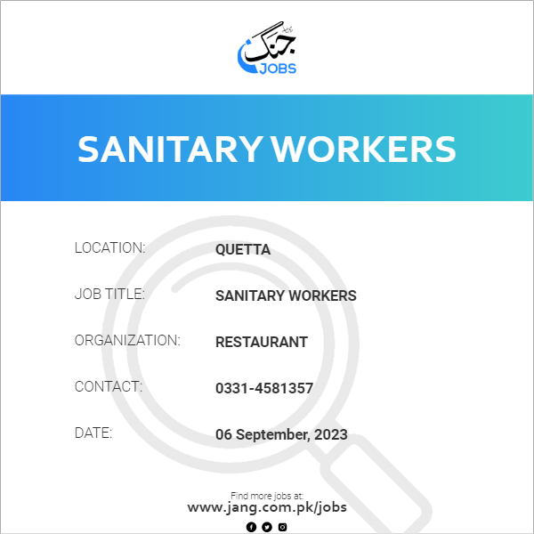Sanitary Workers