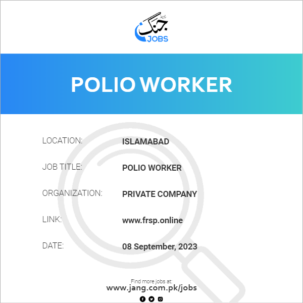 Polio Worker