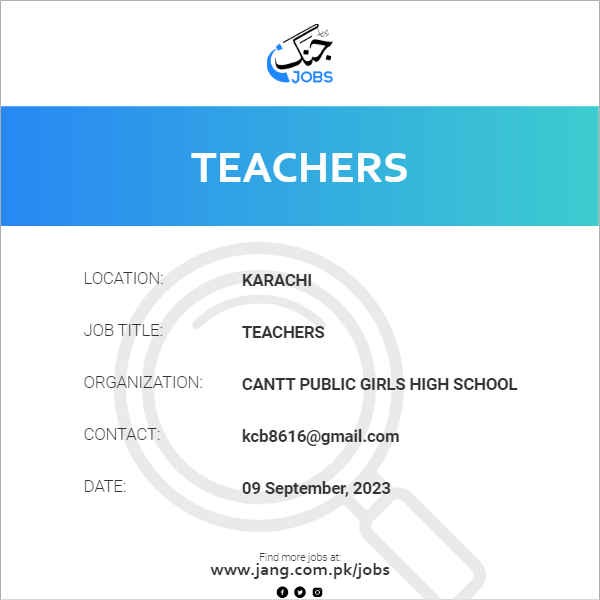 Teachers
