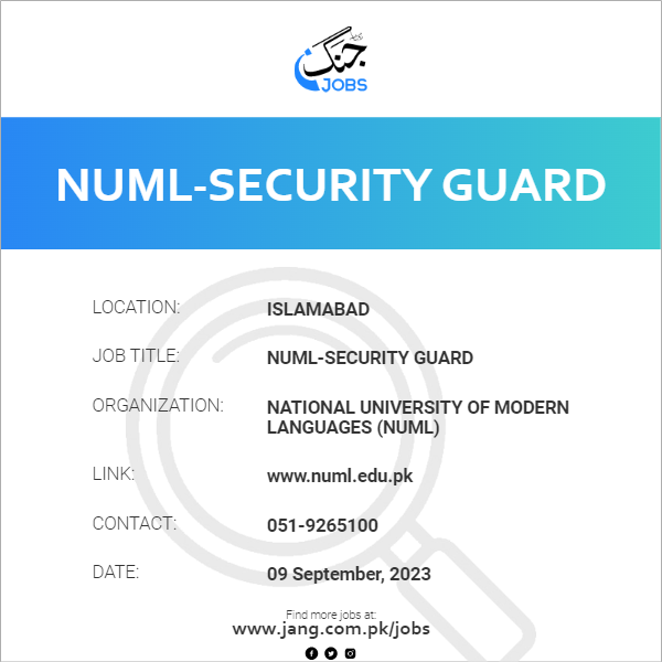 NUML-Security Guard