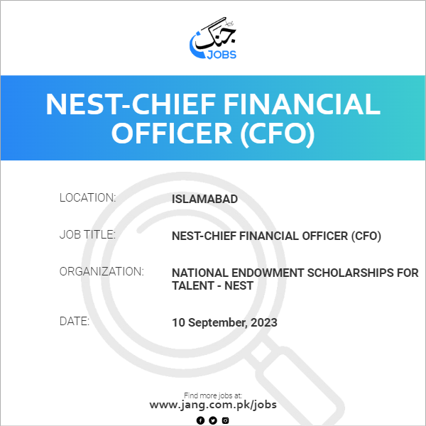 NEST-Chief Financial Officer (CFO)