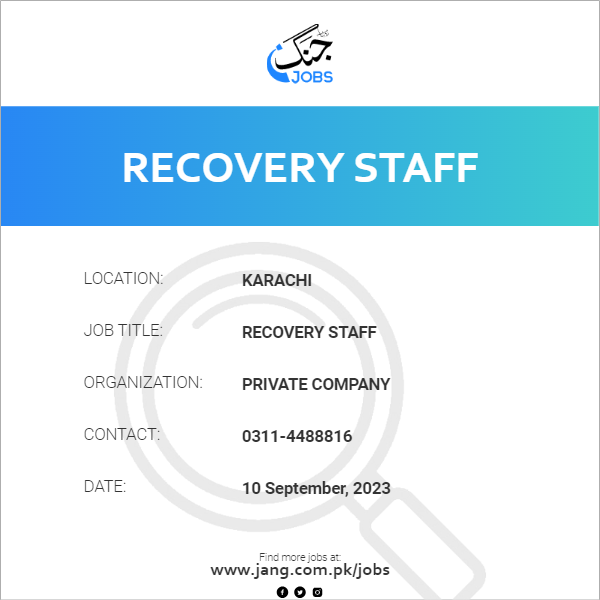 Recovery Staff