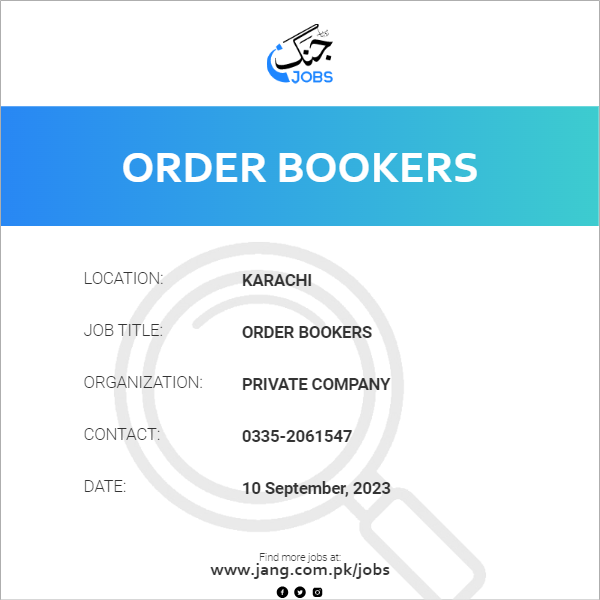Order Bookers