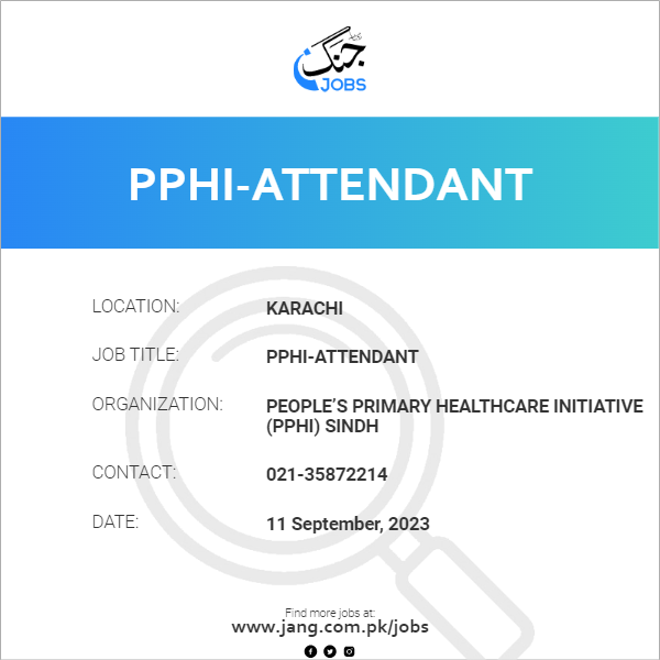 PPHI-Attendant