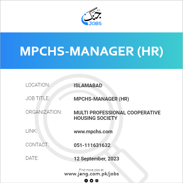 MPCHS-Manager (HR)