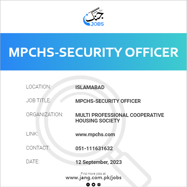 MPCHS-Security Officer
