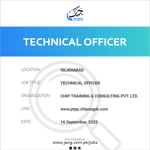 Technical Officer