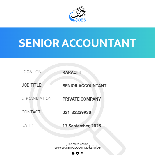 Senior Accountant