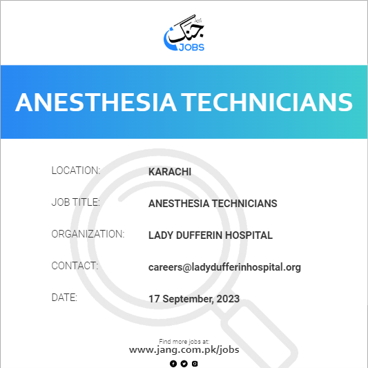 Anesthesia Technicians