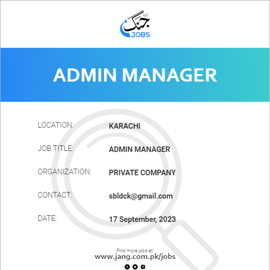 Admin Manager