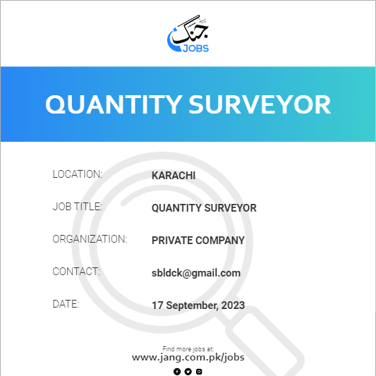 Quantity Surveyor