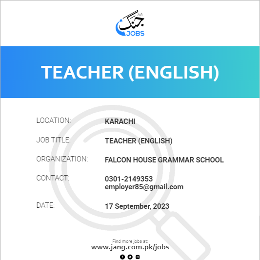 Teacher (English)